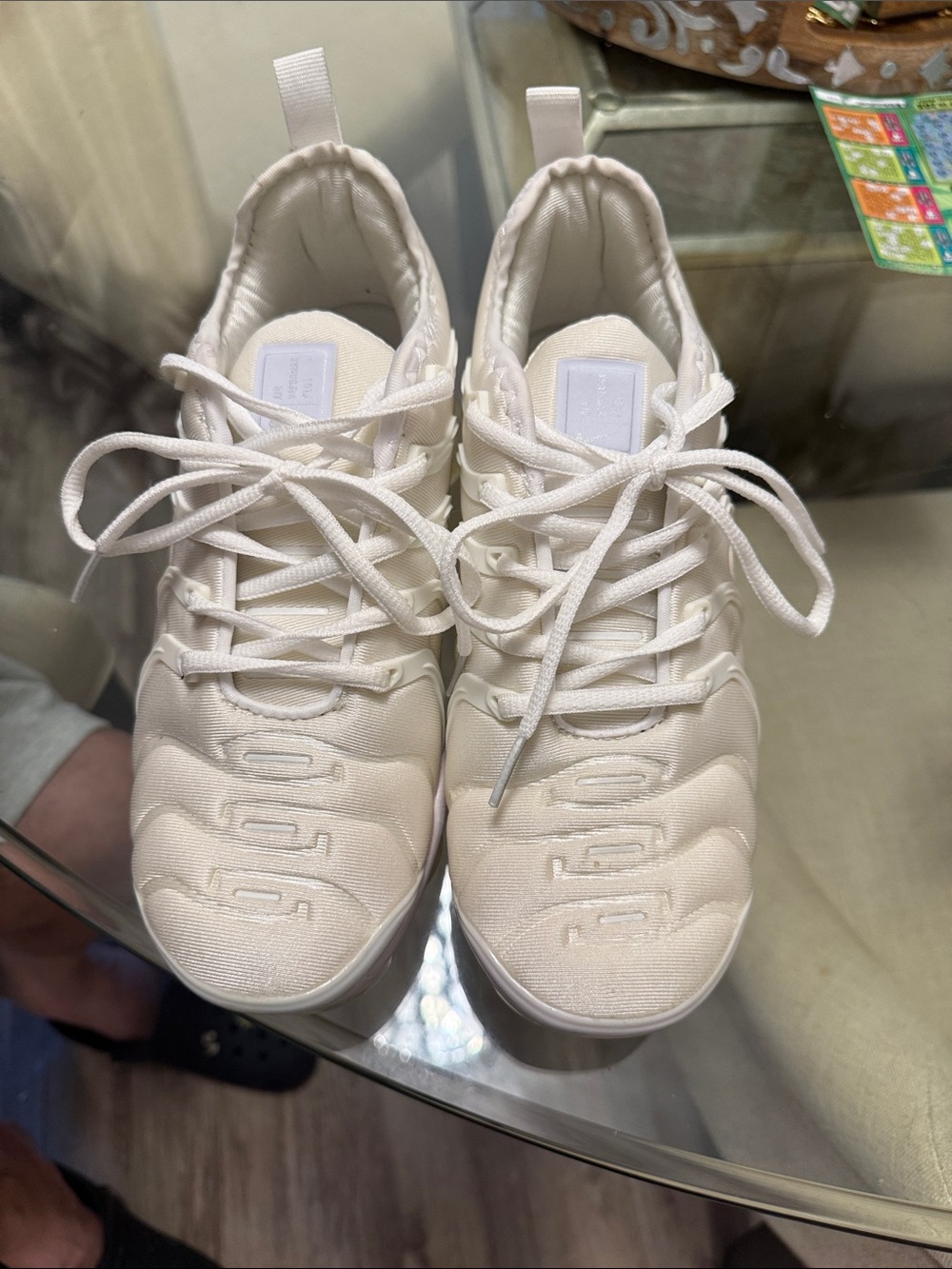 Nike White VM Air Clear-Soled Sneakers